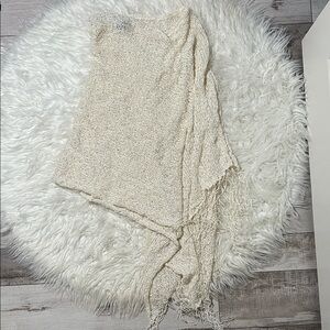 SHINE NY Elegant Cream Knit Shawl